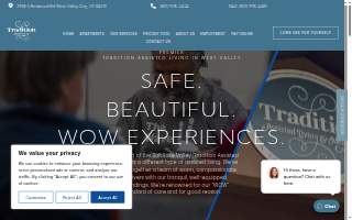 Tradition Assisted Living website