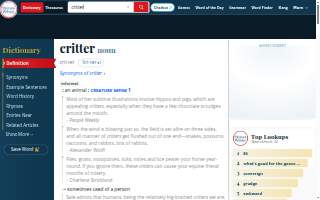 Critter Clinic website