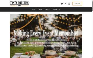 Tasty Touches Catering website