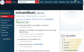 Extraordinary Cooking website