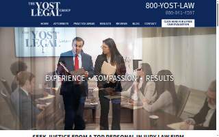 The Yost Legal Group website