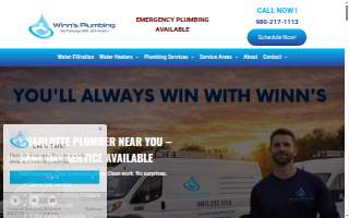 Winn's Plumbing website