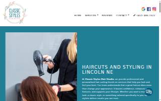 Classic Styles Hair Studio website