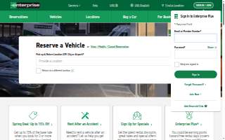 Enterprise Truck Rental of Manchester website
