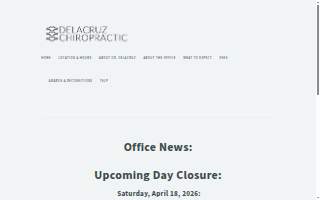 Delacruz Chiropractic - Dr. Ricky Delacruz, DC website