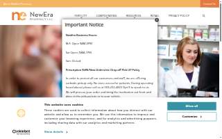 NewEra Pharmacy website