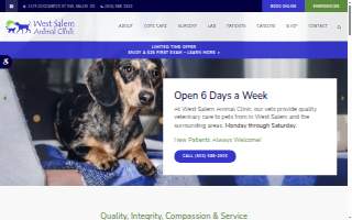 West Salem Animal Clinic website