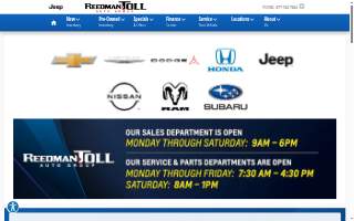 Reedman Toll Chrysler Dodge Jeep Ram of Langhorne website