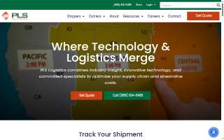 PLS Logistics Services website