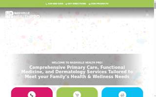 Nashville Health Pro website