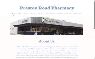 Preston Road Pharmacy website