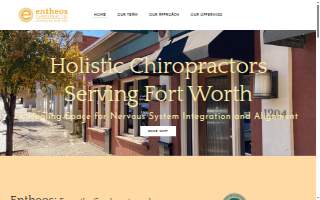 Entheos Chiropractic website