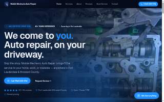 Mobile Mechanic & Auto Repair website