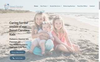 Sweet Carolina Pediatric Dentistry website
