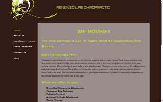 Renewed Life Chiropractic website