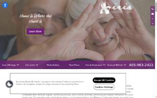 Iris Memory Care of Edmond website