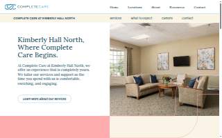 Complete Care at Kimberly Hall North website