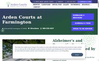 Arden Courts (Farmington) website