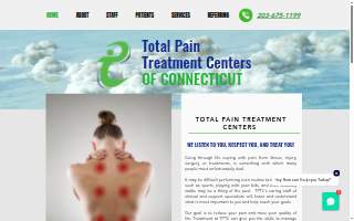 Total Pain Treatment Centers of CT website