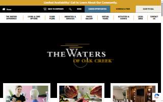 The Waters of Oak Creek website