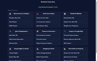 Myles Auto Repair website