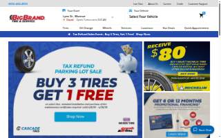 Big Brand Tire & Service of Tucson website