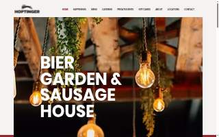 Hoptinger Bier Garden & Sausage House website
