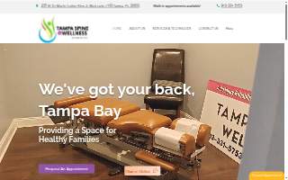 Tampa Spine & Wellness website
