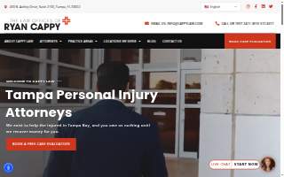 The Law Offices of Ryan Cappy website