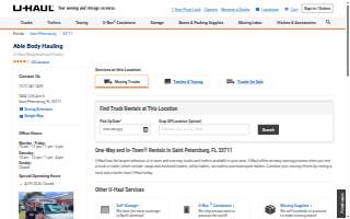 Able Body Hauling website
