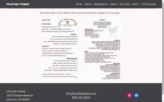 Mud Hen Water website