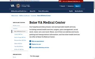 Veterans Hospital Psychiatry website