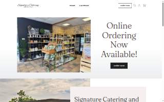 Signature Catering and Market of Columbia website