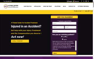Car Accident Doctor - Accident Centers of Texas, North East website