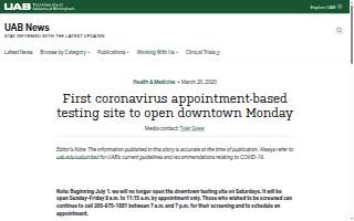 Uab Hospital website