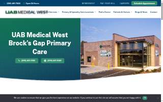 UAB Medical West Brock’s Gap Primary Care website