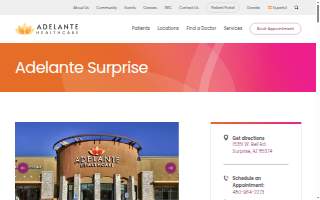 Adelante Healthcare of Surprise website