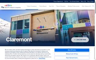 Claremont Clinic East: UCSF Benioff Children's Hospital Oakland website