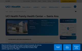 UCI Health Family Health Center — Santa Ana website