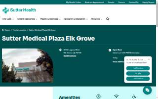 Sutter Medical Plaza Elk Grove website