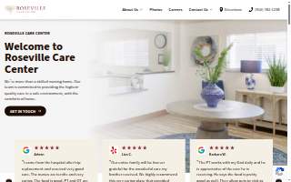 Roseville Care Center website