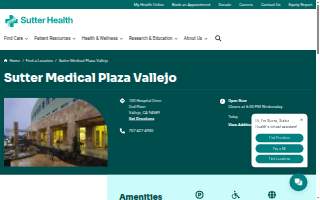 Sutter Medical Plaza Vallejo website
