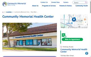 Community Memorial Health Center – West Main Street website