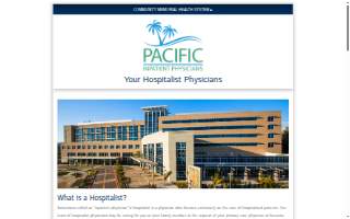 Pacific Inpatient Physicians website