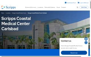 Scripps Coastal Medical Center Carlsbad website