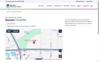 Boulder - Foothills website