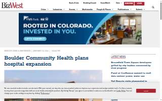 Boulder Community Health website