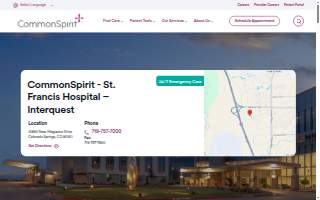 CommonSpirit St. Francis Hospital - Interquest website