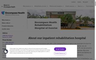 Encompass Health Rehabilitation Hospital of Sunrise website