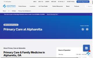 North Atlanta Primary Care Alpharetta website